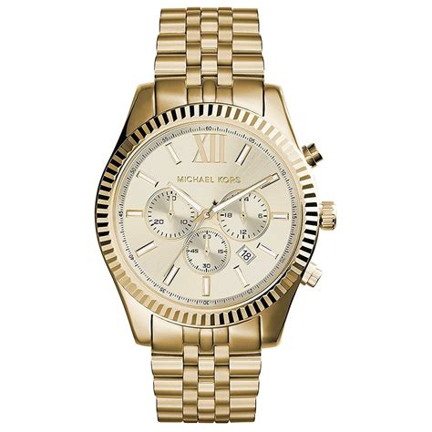 michael kors crystal gold watch|Lexington Gold.